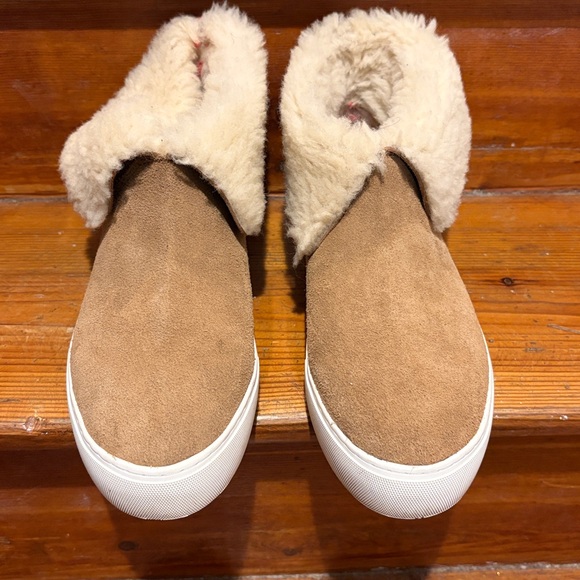 ugg australia lynus slip on boots camel color sherpa lined womens sz 11 - Picture 4 of 16